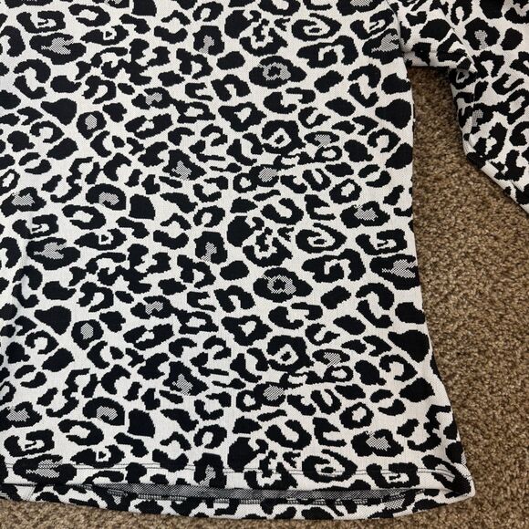 Marc New York Cheetah Animal Print 3/4 Sleeve Button Detail Sweater Womens Large - Picture 10 of 10